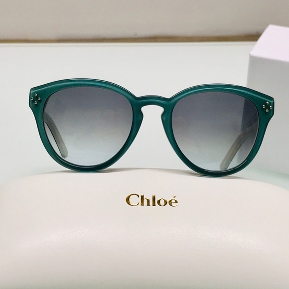 NWT CHLOE CE630S - 442 White Blue Sunglasses - Picture 3 of 9